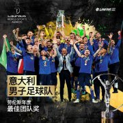 2022劳伦斯颁奖：意大利男子足球队荣获年度最佳团队奖